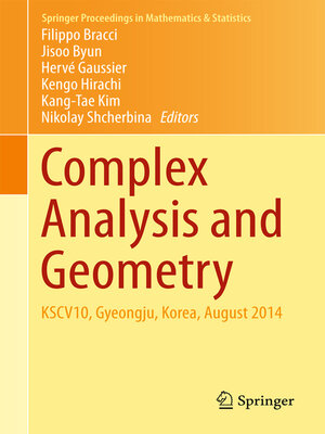 cover image of Complex Analysis and Geometry